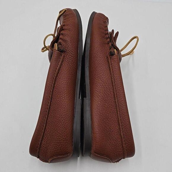 Minnie Tonka‎ Light Brown Leather Slip-On Moccasin Shoes for Size 10 US 38W - Picture 4 of 9